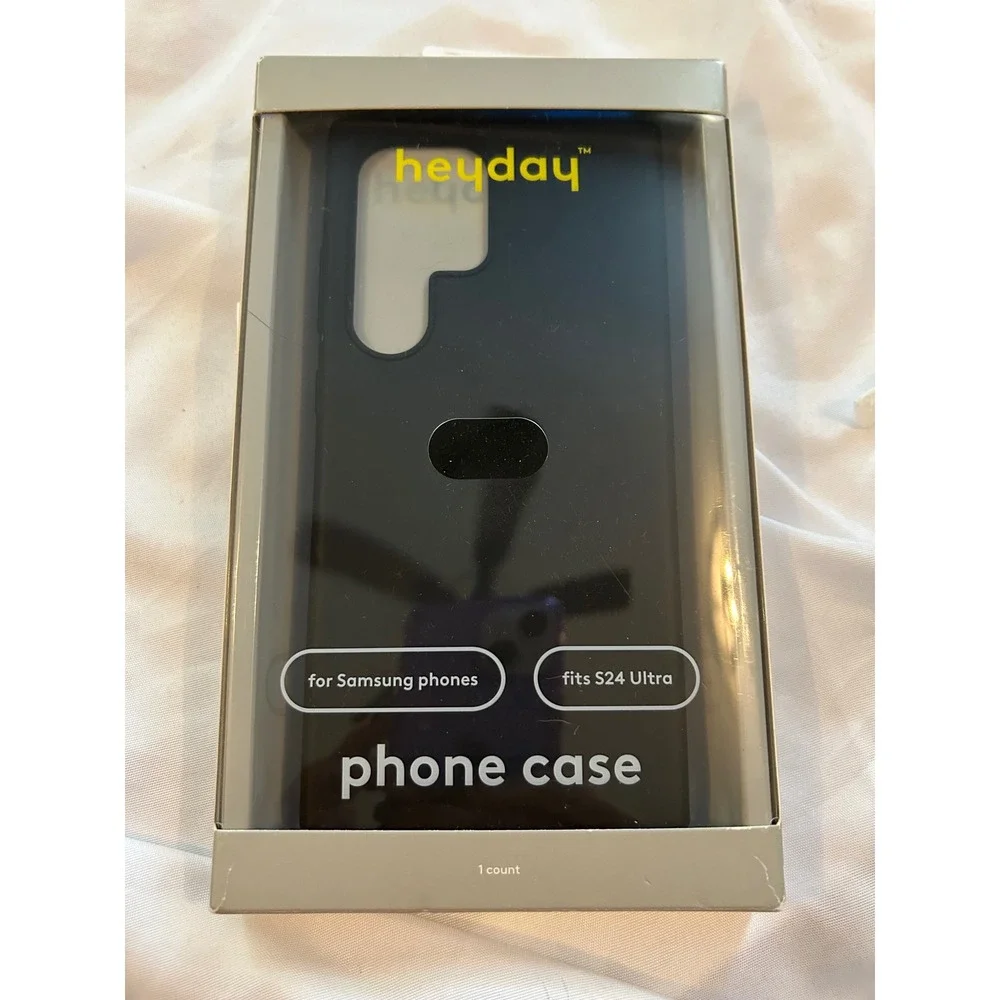 Heyday Phone Case Black for Samsung Phones Fits S24 Ultra‎